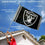 WinCraft Las Vegas Raiders Flag Pole and Bracket Kit - Sports Collectibles, Sports Memorabilia, Sports Fan Shop, Sports Gifts