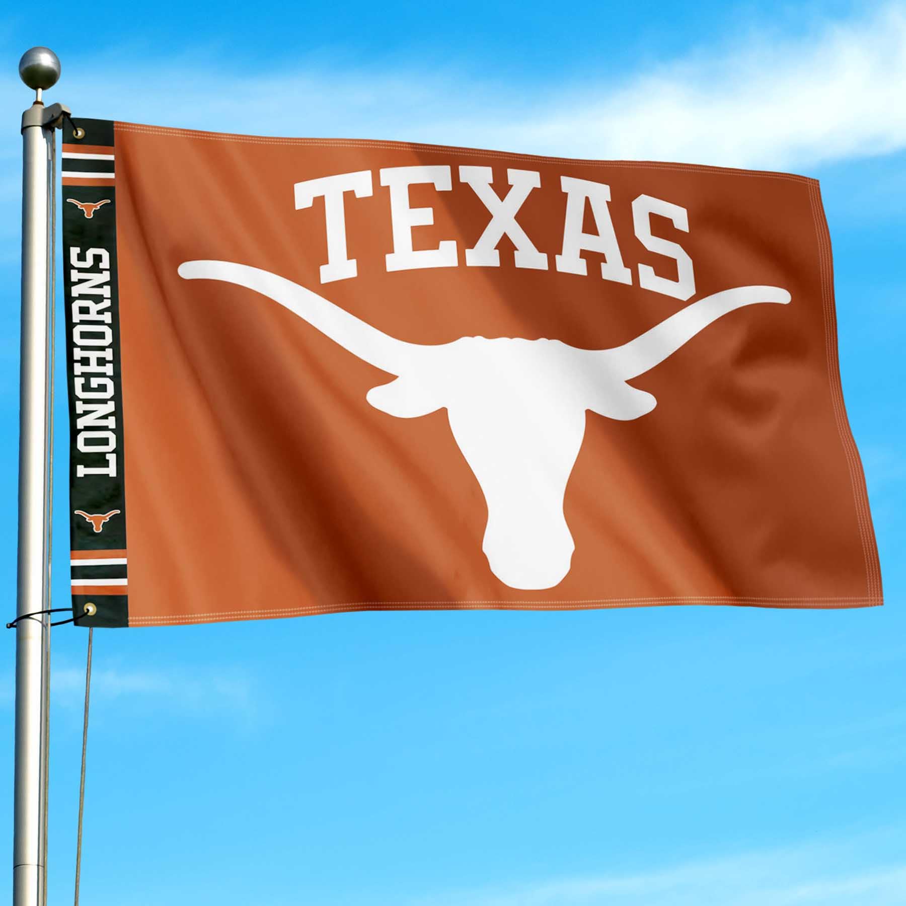 College Flags & Banners Co. Texas Longhorns Bold Logo Premium Flag - Sports Collectibles, Sports Memorabilia, Sports Fan Shop, Sports Gifts