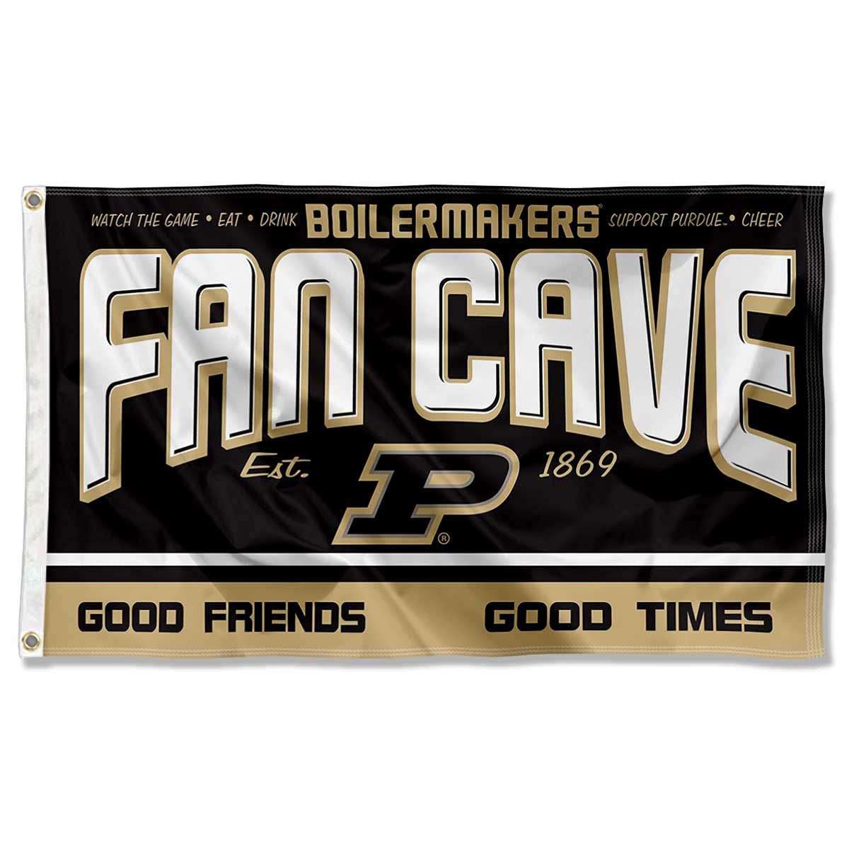 Purdue Boilermakers Fan Man Cave Banner Flag - Sports Collectibles, Sports Memorabilia, Sports Fan Shop, Sports Gifts
