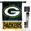 WinCraft Packers Banner House Flag and 5 Foot Flagpole Set - Sports Collectibles, Sports Memorabilia, Sports Fan Shop, Sports Gifts