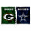 WinCraft Packers and Cowboys House Divided Flag Rivalry Banner - Sports Collectibles, Sports Memorabilia, Sports Fan Shop, Sports Gifts