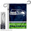 WinCraft Seahawks Garden Flag and Stand Pole Holder Mount - Sports Collectibles, Sports Memorabilia, Sports Fan Shop, Sports Gifts