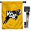 College Flags & Banners Co. VCU Jumping Ram Logo Banner Flag with Pole Set - Sports Collectibles, Sports Memorabilia, Sports Fan Shop, Sports Gifts