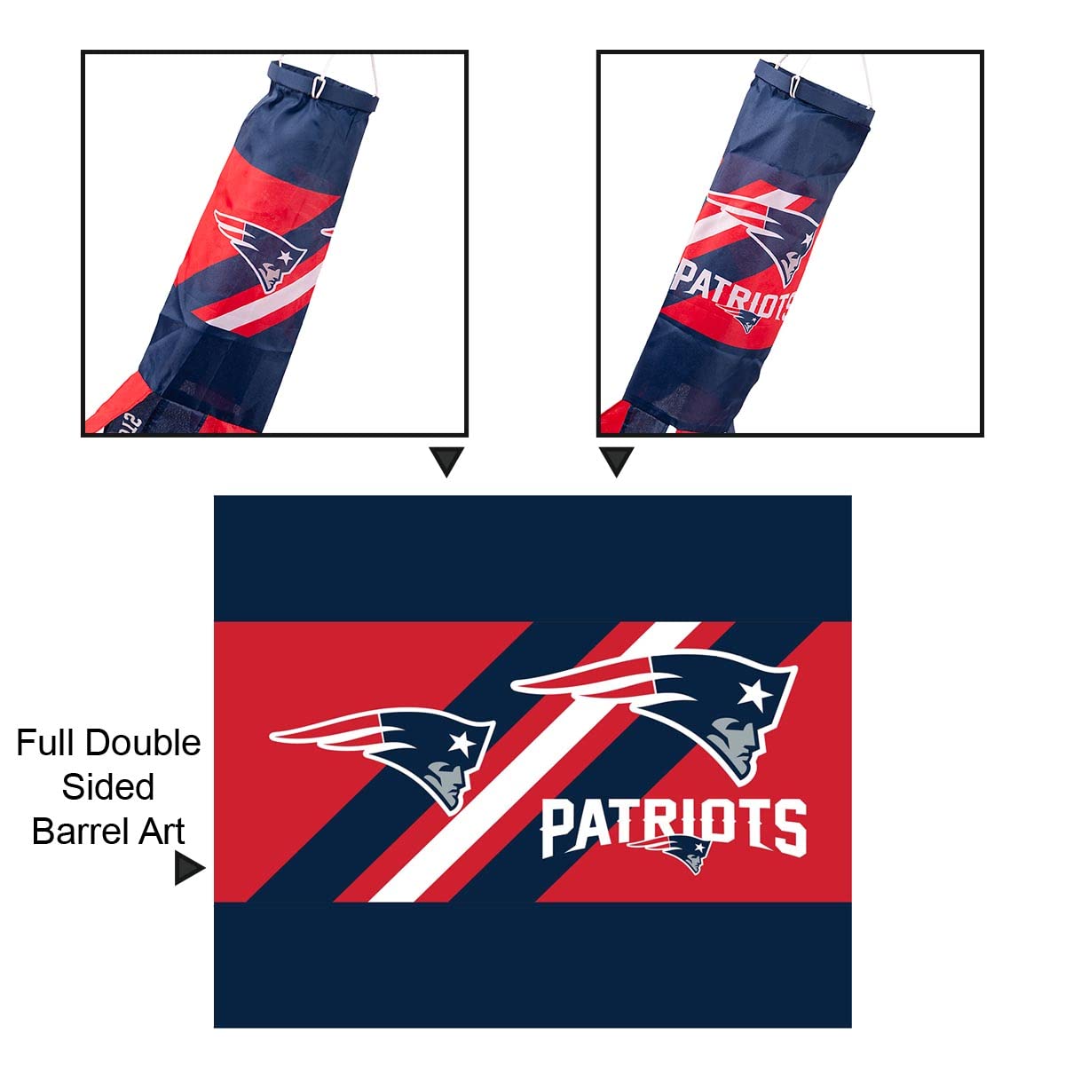 New England Patriots Team Windsock - Sports Collectibles, Sports Memorabilia, Sports Fan Shop, Sports Gifts