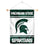 College Flags & Banners Co. Michigan State Spartans Window Wall Banner Hanging Flag with Suction Cup - Sports Collectibles, Sports Memorabilia, Sports Fan Shop, Sports Gifts