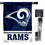 WinCraft Rams Banner House Flag and 5 Foot Flagpole Set - Sports Collectibles, Sports Memorabilia, Sports Fan Shop, Sports Gifts