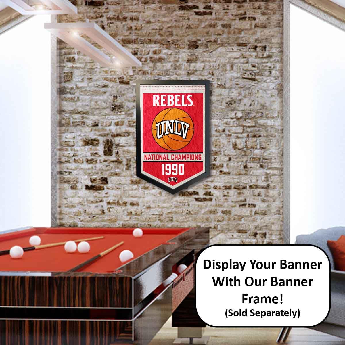 UNLV Basketball National Champions Banner - Sports Collectibles, Sports Memorabilia, Sports Fan Shop, Sports Gifts