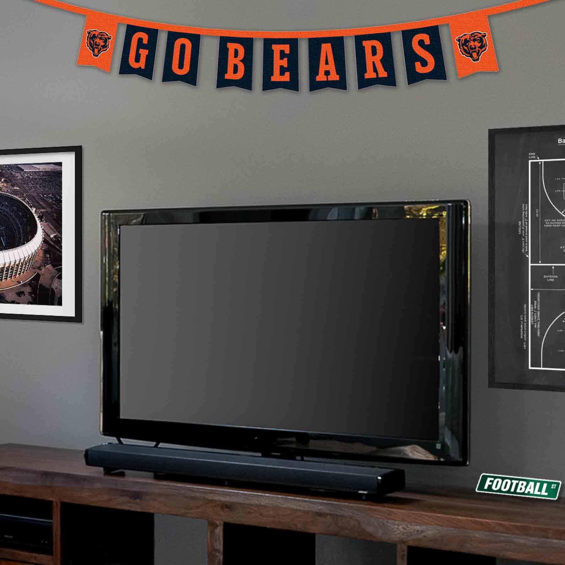 WinCraft Chicago Bears Banner String Pennant Flags - Sports Collectibles, Sports Memorabilia, Sports Fan Shop, Sports Gifts