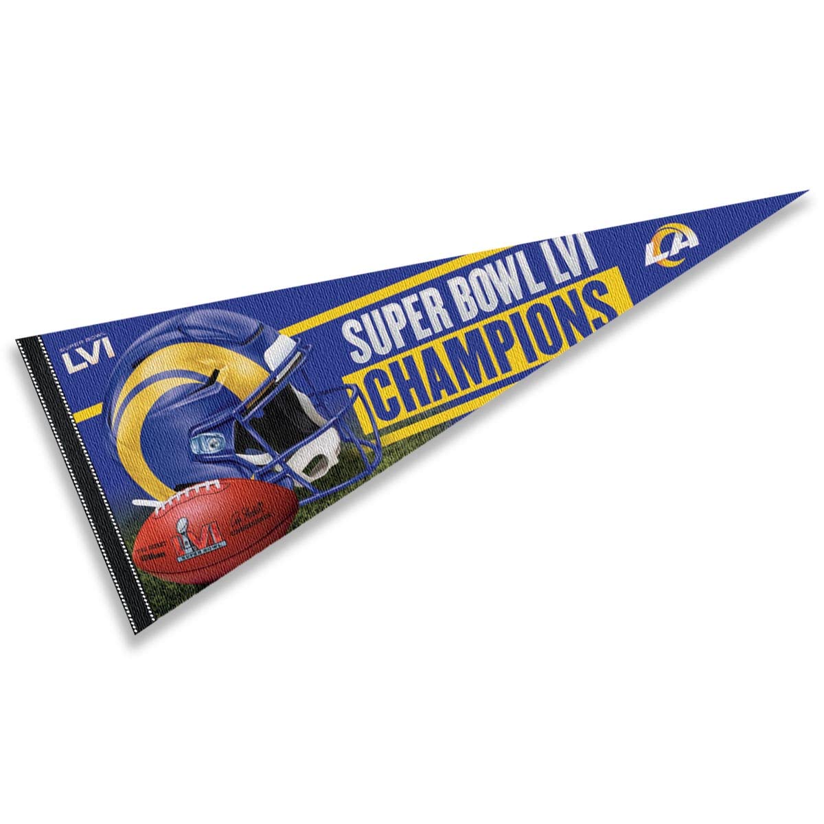 WinCraft LA Rams 2022 Super Bowl LVI Champions Full Size Large Pennant - Sports Collectibles, Sports Memorabilia, Sports Fan Shop, Sports Gifts