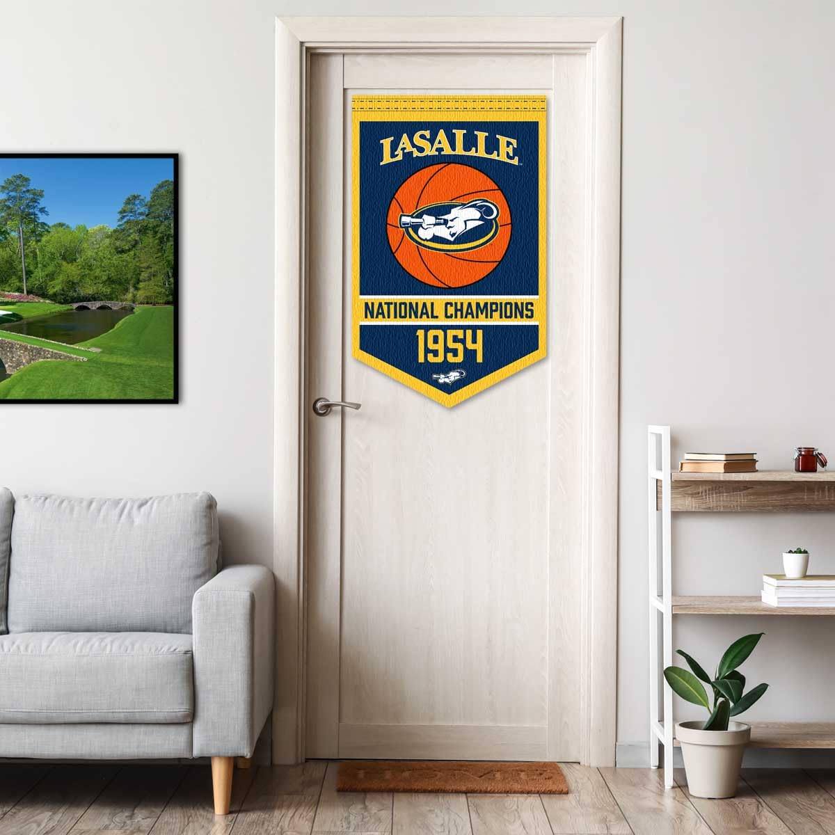 Lasalle Explorers Basketball National Champions Banner - Sports Collectibles, Sports Memorabilia, Sports Fan Shop, Sports Gifts