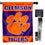 Clemson University House Flag with Flag Pole Set - Sports Collectibles, Sports Memorabilia, Sports Fan Shop, Sports Gifts