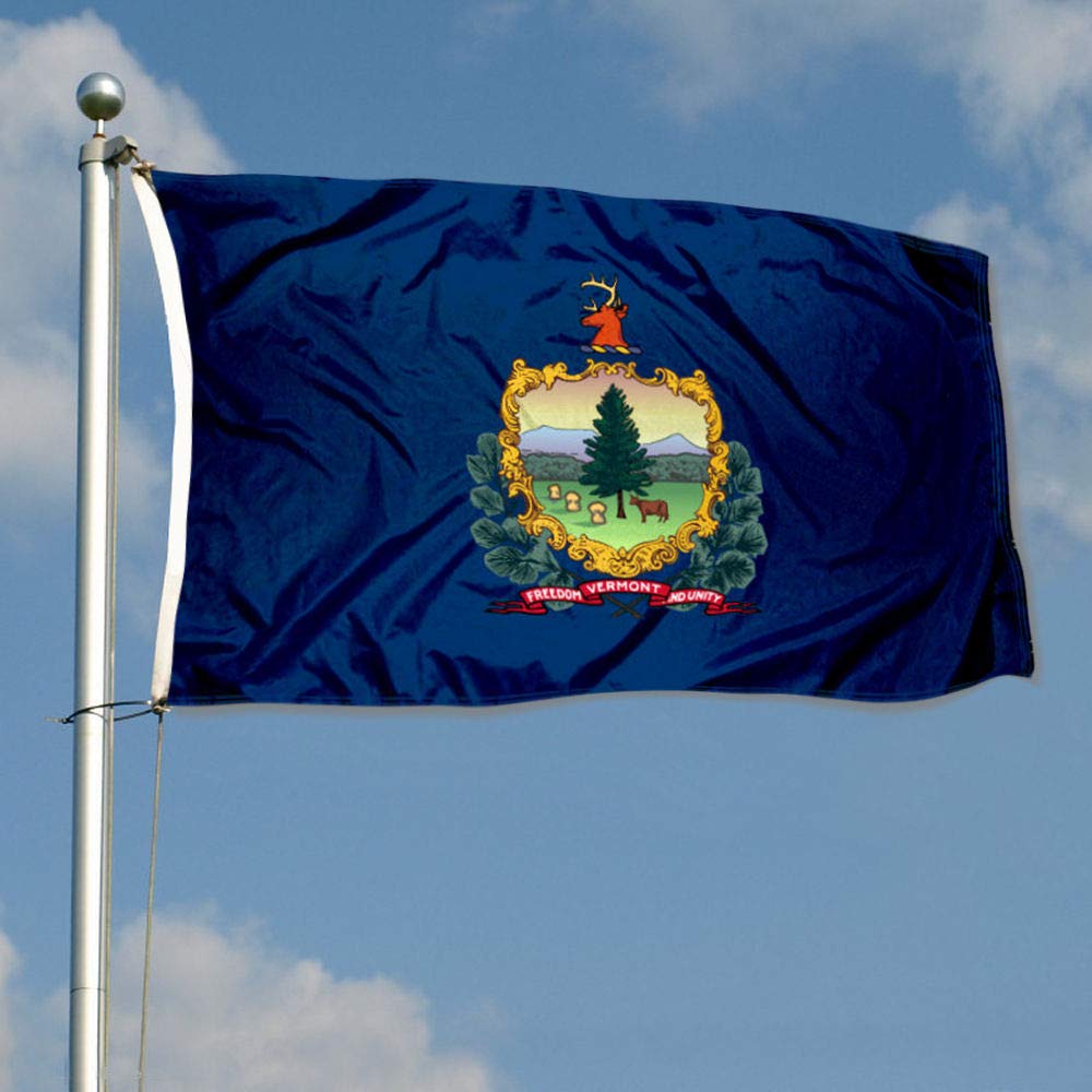 Sports Flags Pennants Company State of Vermont Flag 3x5 Foot Banner - Sports Collectibles, Sports Memorabilia, Sports Fan Shop, Sports Gifts