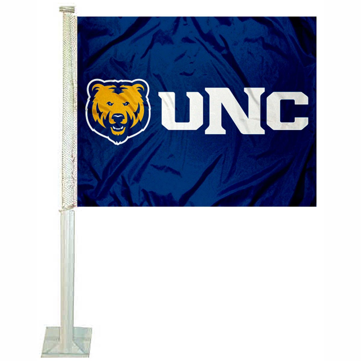College Flags & Banners Co. Northern Colorado Bears New Logo Car Flag - Sports Collectibles, Sports Memorabilia, Sports Fan Shop, Sports Gifts