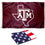 College Flags & Banners Co. Texas A&M Lone Star Logo and USA Flag 3x5 Set - Sports Collectibles, Sports Memorabilia, Sports Fan Shop, Sports Gifts