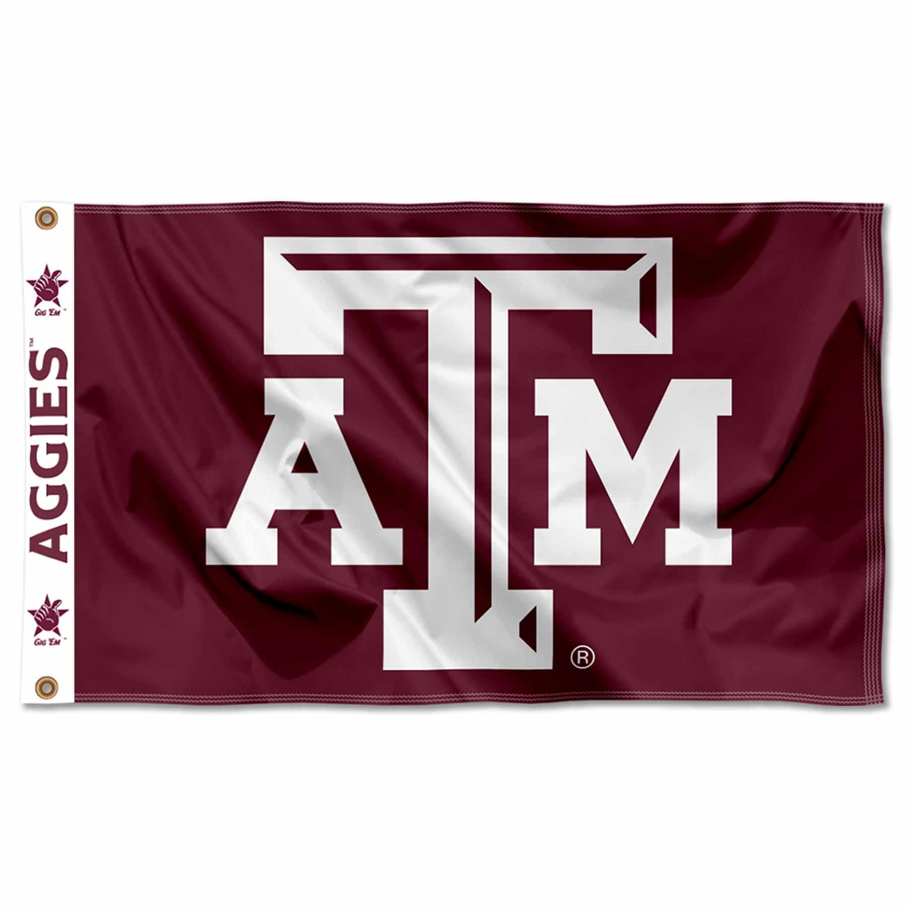 College Flags & Banners Co. Texas A&M Aggies Printed Header 3x5 Foot Banner Flag - Sports Collectibles, Sports Memorabilia, Sports Fan Shop, Sports Gifts