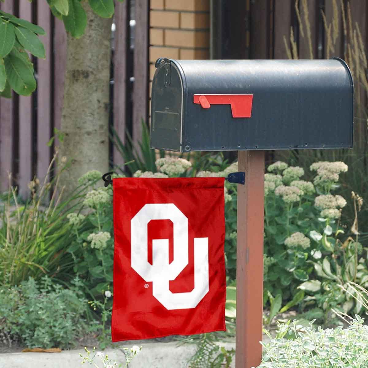 University of Oklahoma Garden Flag and Mailbox Post Pole Mount Holder Set - Sports Collectibles, Sports Memorabilia, Sports Fan Shop, Sports Gifts