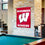 Wisconsin Badgers Double Sided House Flag and Wood Banner Pole Set - Sports Collectibles, Sports Memorabilia, Sports Fan Shop, Sports Gifts
