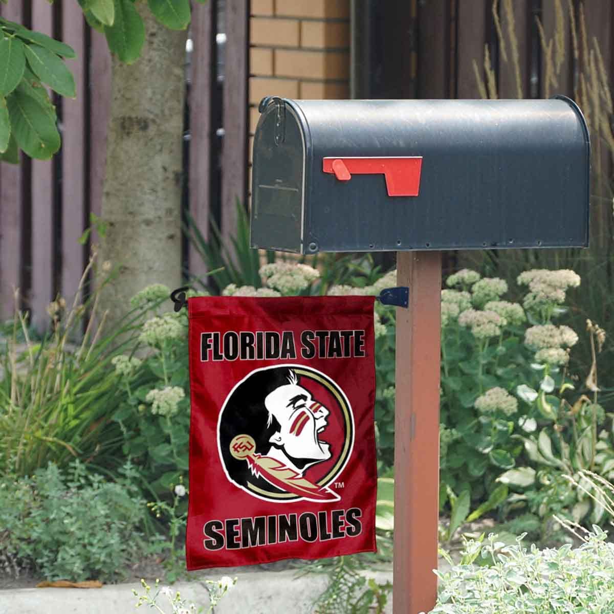 College Flags & Banners Co. Florida State Garden Flag and Mailbox Post Pole Mount Holder Set - Sports Collectibles, Sports Memorabilia, Sports Fan Shop, Sports Gifts