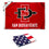 San Diego State Aztecs Small 2'x3' Flag and USA 3x5 Flag Set - Sports Collectibles, Sports Memorabilia, Sports Fan Shop, Sports Gifts