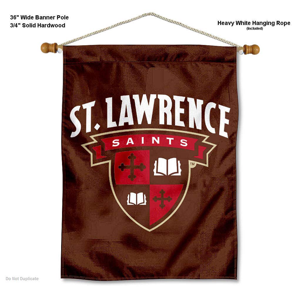 College Flags & Banners Co. St. Lawrence Saints House Flag and Wood Banner Pole Set - Sports Collectibles, Sports Memorabilia, Sports Fan Shop, Sports Gifts
