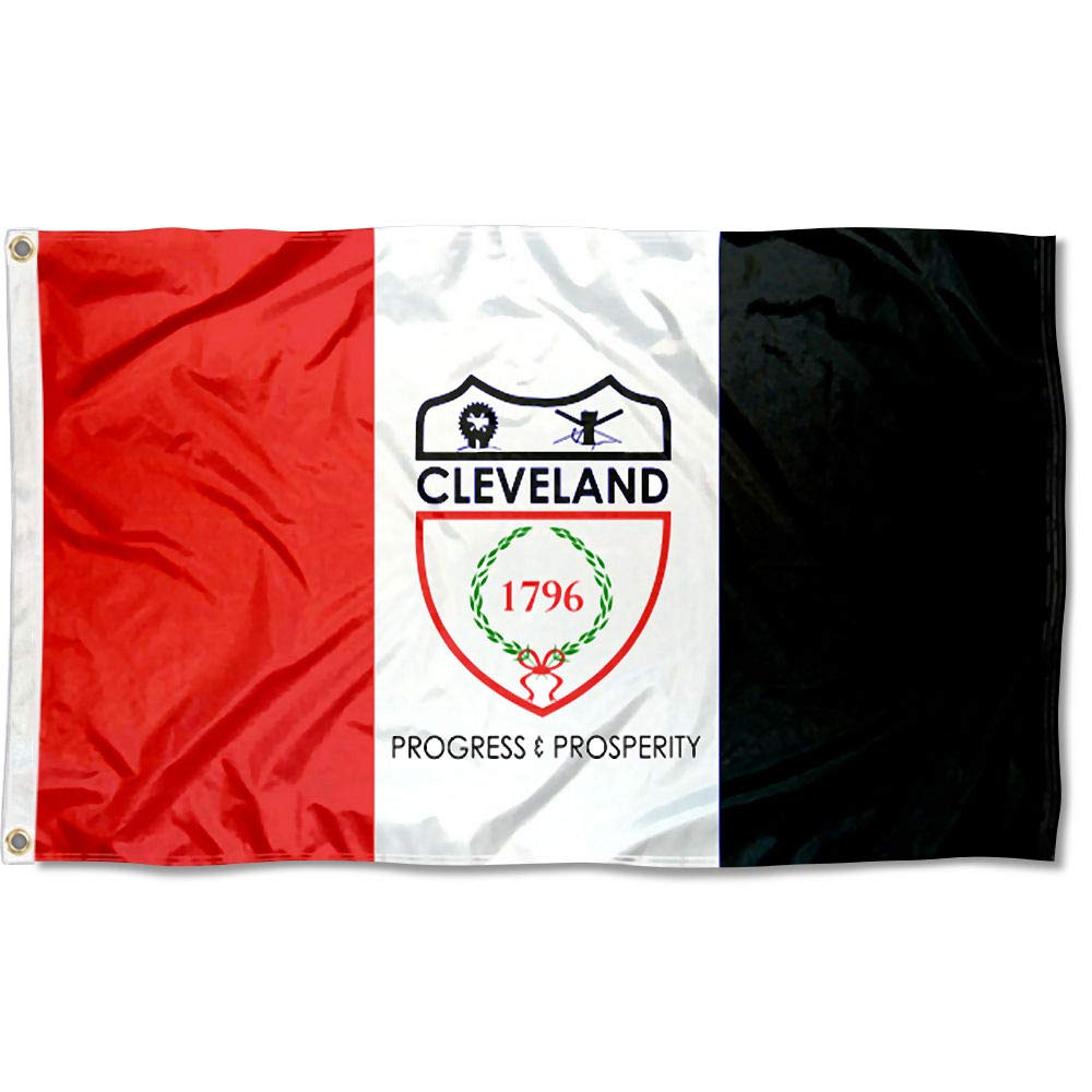 Sports Flags Pennants Company City of Cleveland Flag 3x5 Foot Banner - Sports Collectibles, Sports Memorabilia, Sports Fan Shop, Sports Gifts