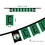 WinCraft Boston Celtics Banner String Pennant Flags - Sports Collectibles, Sports Memorabilia, Sports Fan Shop, Sports Gifts