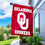 College Flags & Banners Co. University of Oklahoma House Flag with Pole Set - Sports Collectibles, Sports Memorabilia, Sports Fan Shop, Sports Gifts