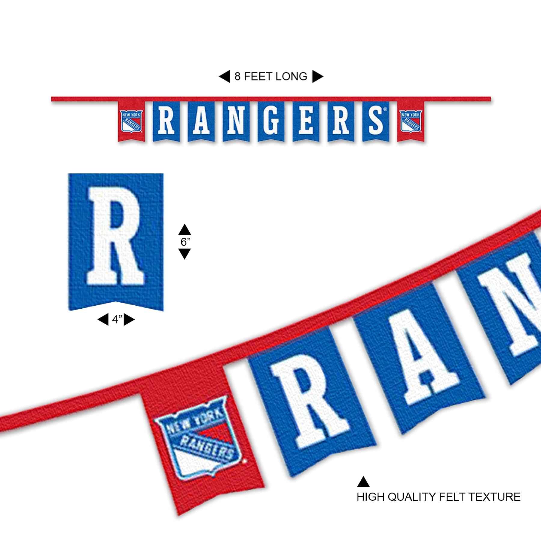 WinCraft New York Rangers Banner String Pennant Flags - Sports Collectibles, Sports Memorabilia, Sports Fan Shop, Sports Gifts