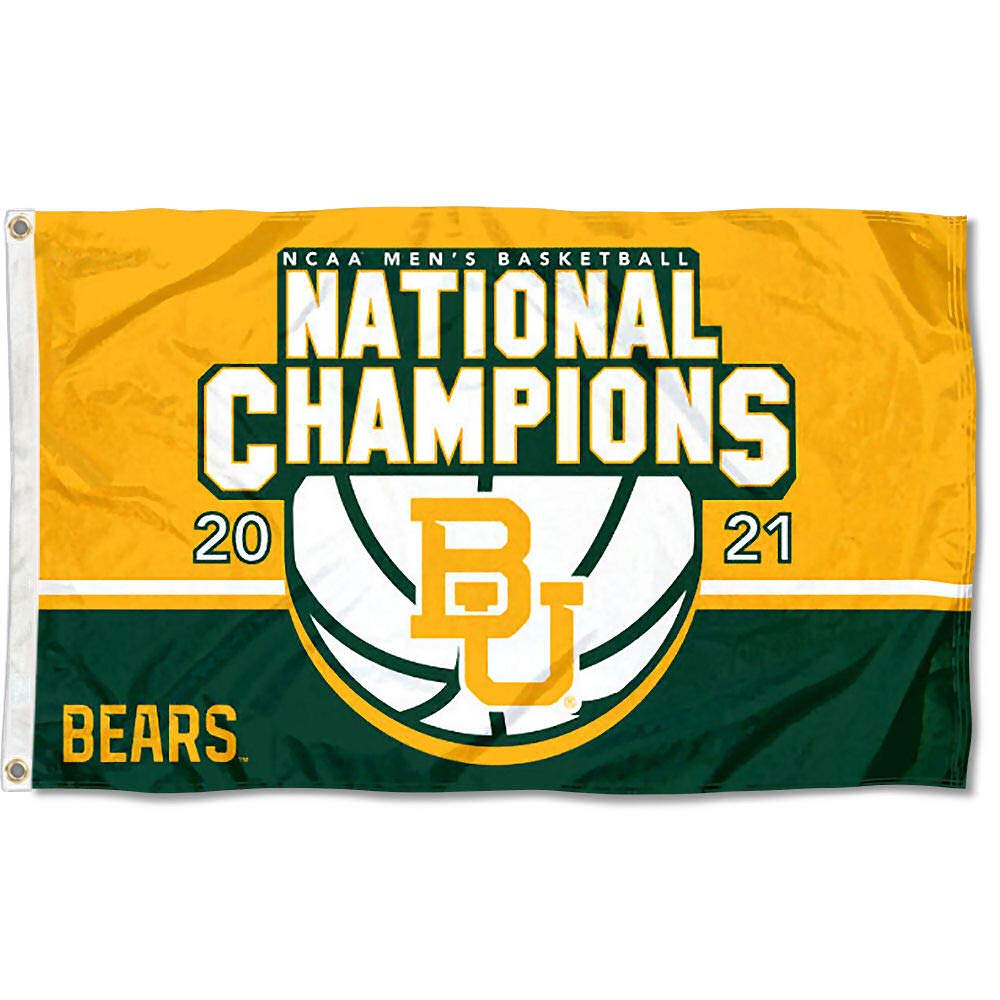 Baylor BU Bears College Basketball 2021 National Champions Banner Flag - Sports Collectibles, Sports Memorabilia, Sports Fan Shop, Sports Gifts