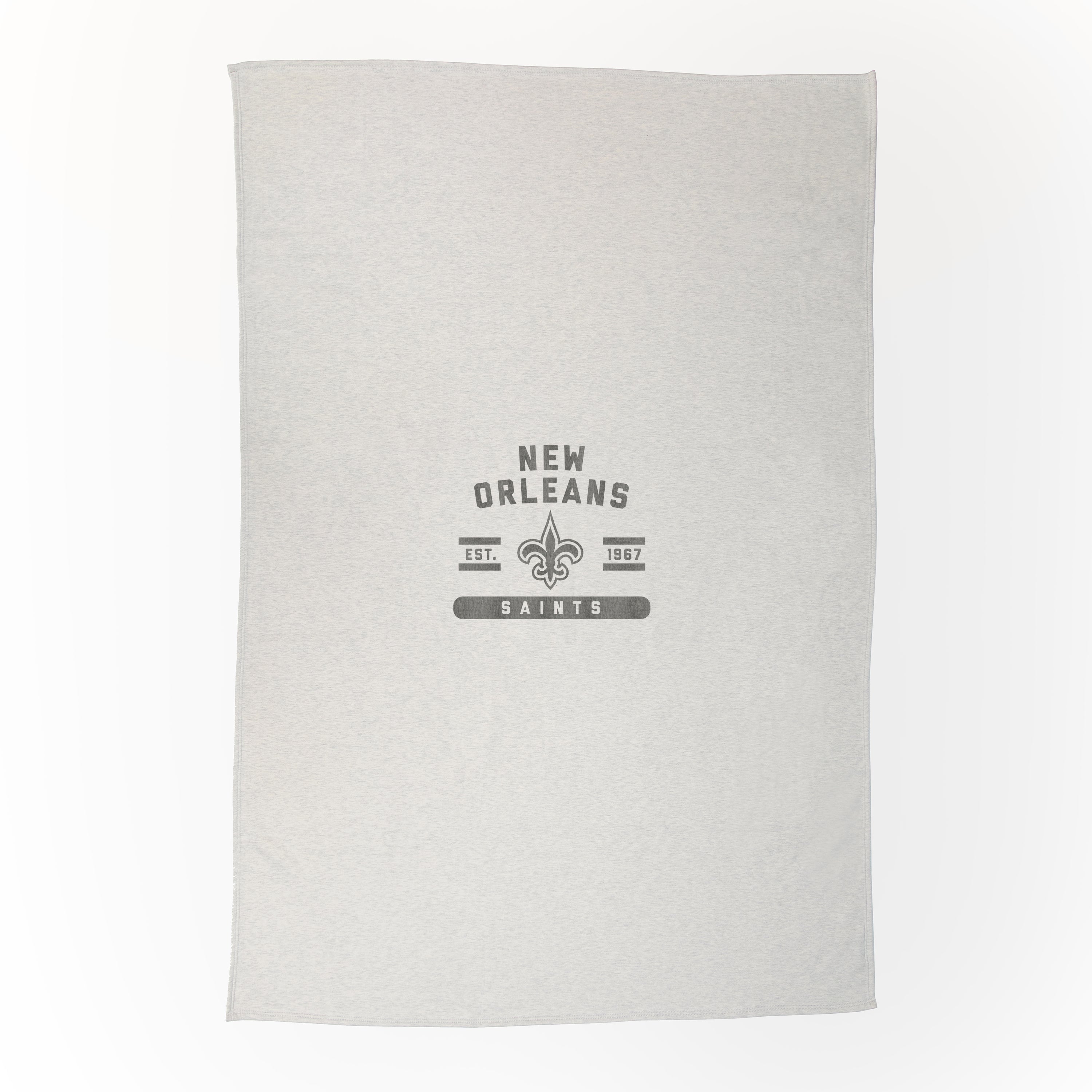 New Orleans Saints Oatmeal Sweatshirt Blanket