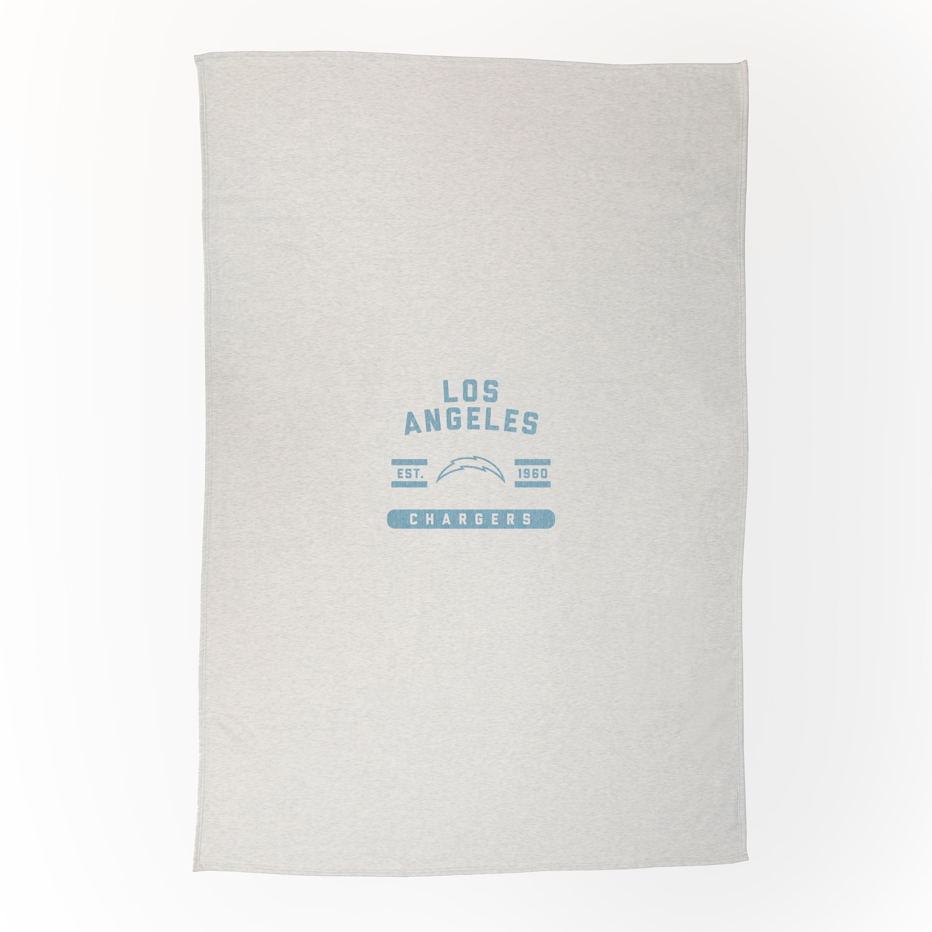 Los Angeles Chargers Oatmeal Sweatshirt Blanket
