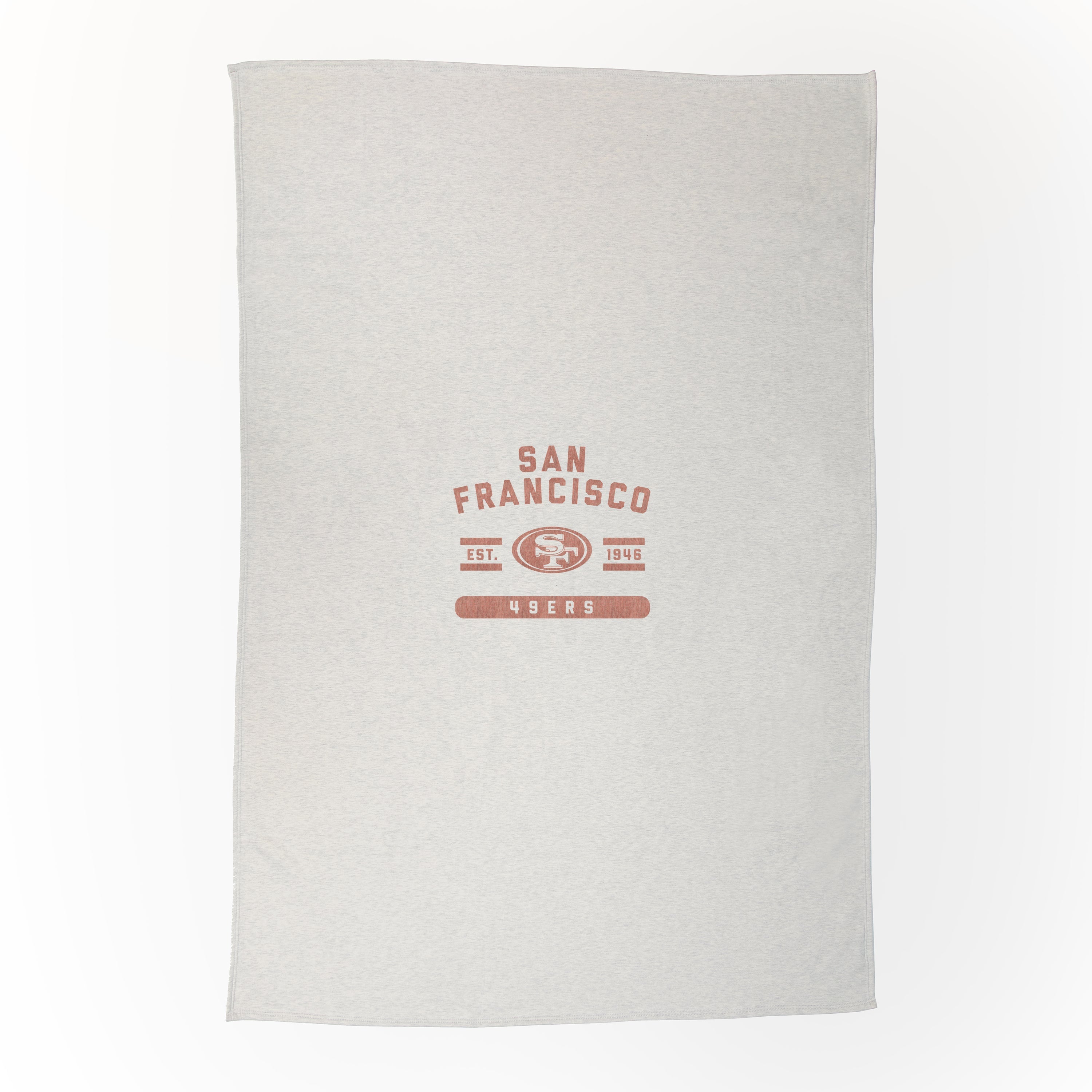 San Francisco 49ers Oatmeal Sweatshirt Blanket