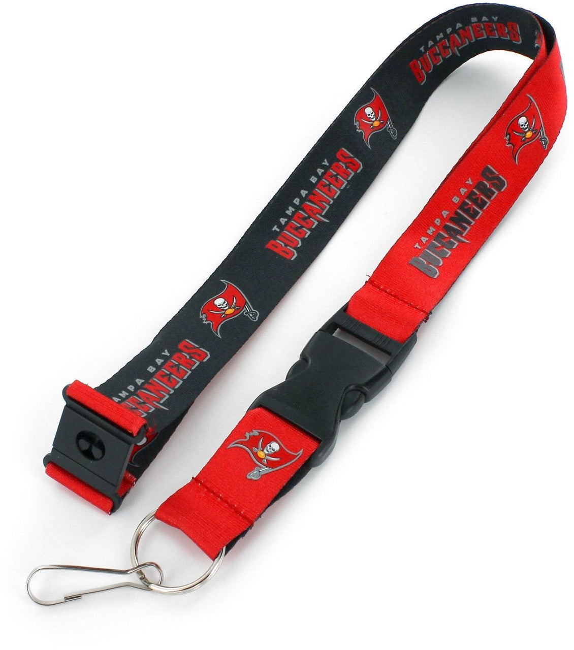 Tampa Bay Buccaneers Lanyard Reversible Black/Red Special Order - Sports Collectibles, Sports Memorabilia, Sports Fan Shop, Sports Gifts