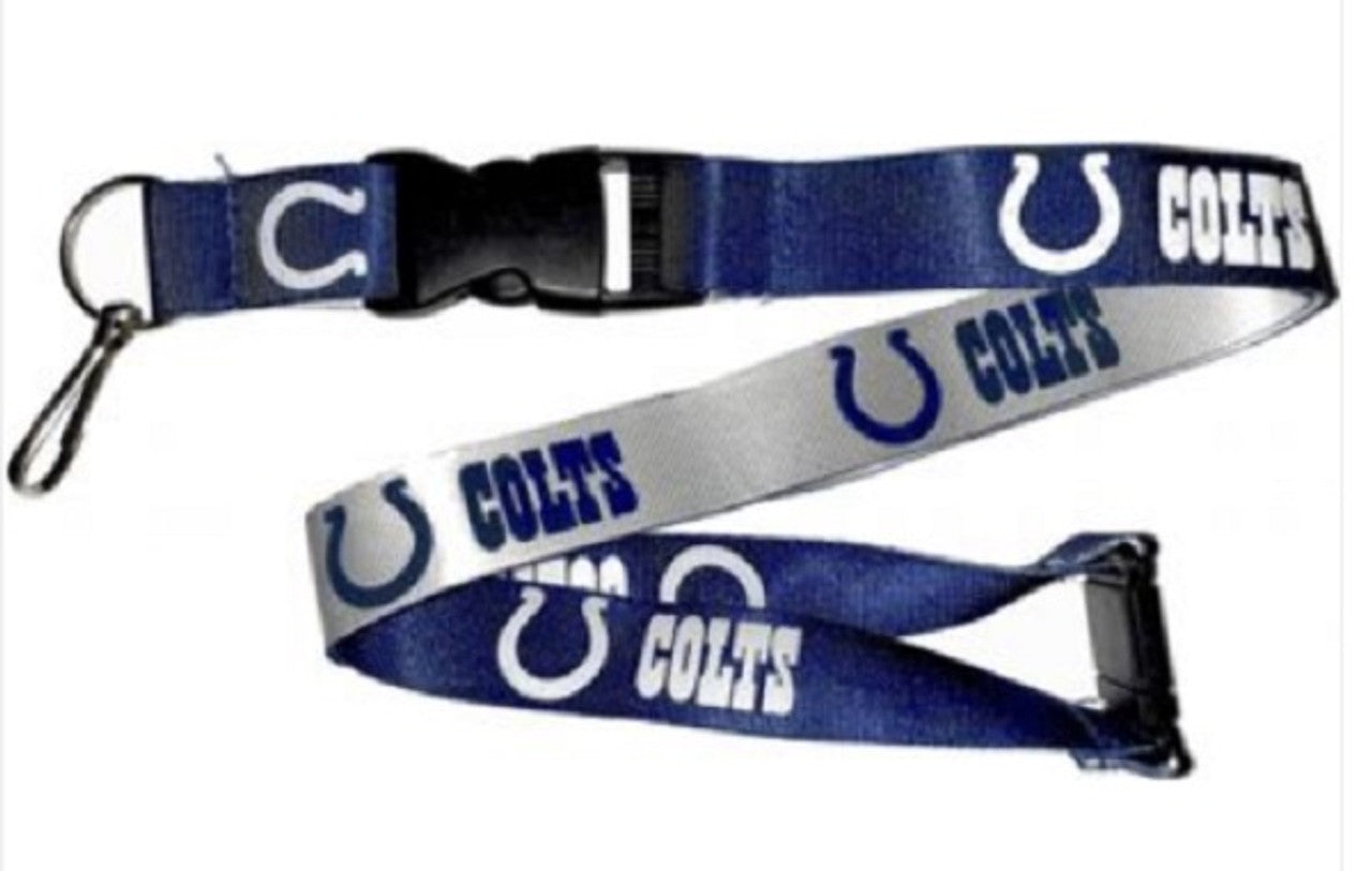 Indianapolis Colts Lanyard Reversible Blue and White - Sports Collectibles, Sports Memorabilia, Sports Fan Shop, Sports Gifts