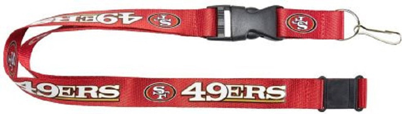 San Francisco 49ers Lanyard Red Alternate - Sports Collectibles, Sports Memorabilia, Sports Fan Shop, Sports Gifts