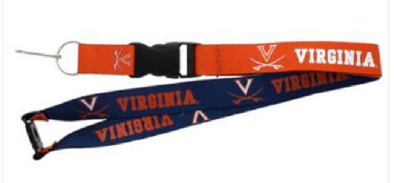 Virginia Cavaliers Lanyard Reversible Blue and Orange - Sports Collectibles, Sports Memorabilia, Sports Fan Shop, Sports Gifts