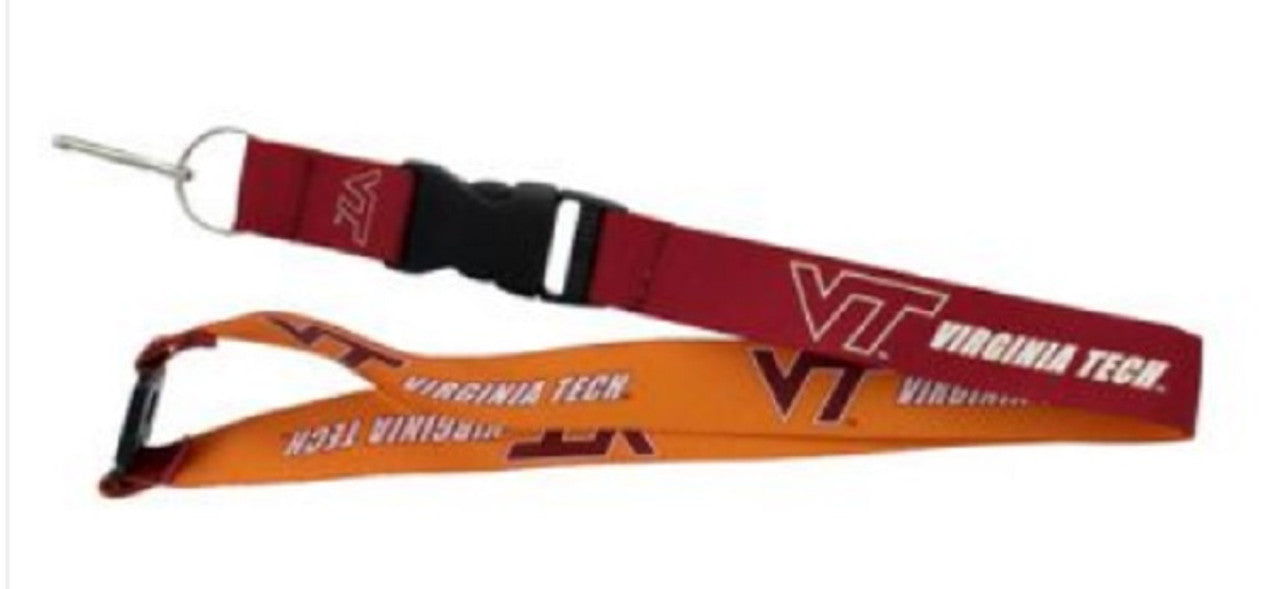 Virginia Tech Hokies Lanyard Reversible Red/Orange - Sports Collectibles, Sports Memorabilia, Sports Fan Shop, Sports Gifts