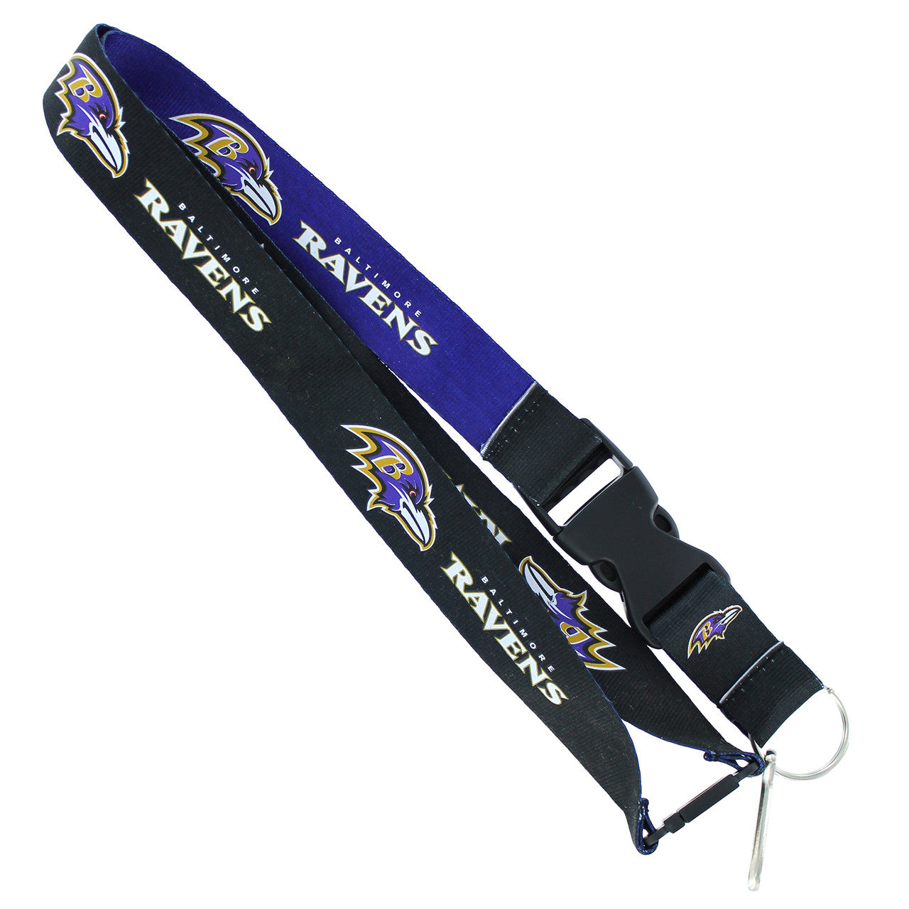 Baltimore Ravens Lanyard Reversible - Sports Collectibles, Sports Memorabilia, Sports Fan Shop, Sports Gifts