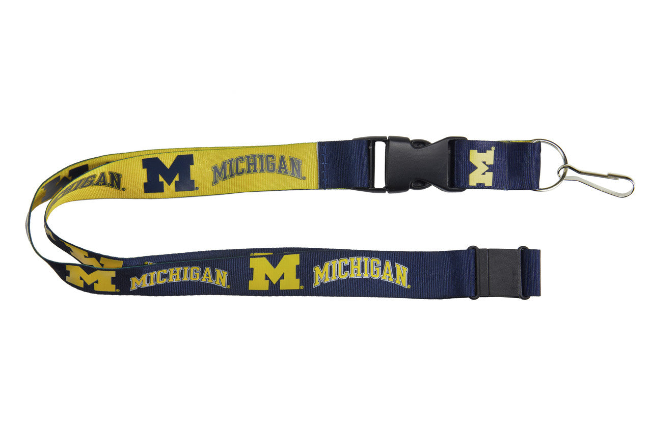 Michigan Wolverines Lanyard Reversible - 757 Sports Collectibles