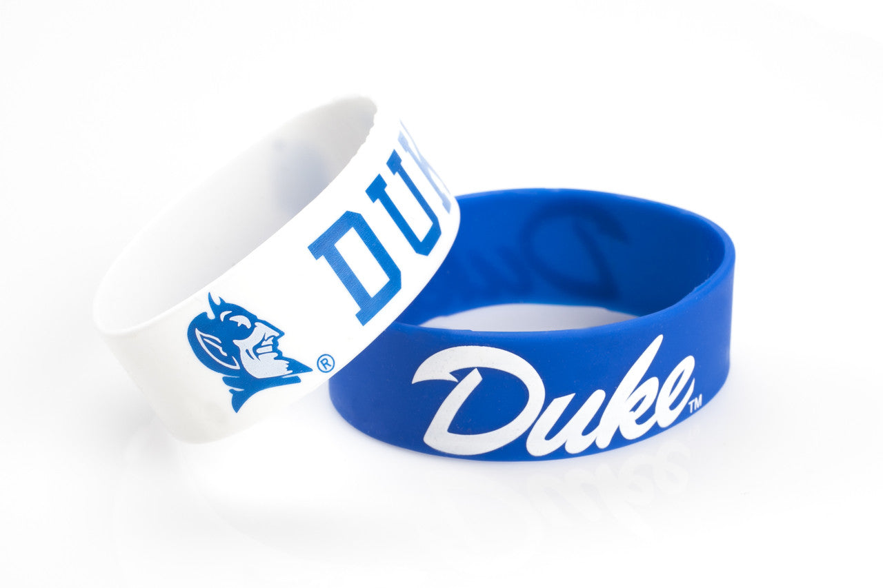 Duke Blue Devils Bracelets 2 Pack Wide - Sports Collectibles, Sports Memorabilia, Sports Fan Shop, Sports Gifts