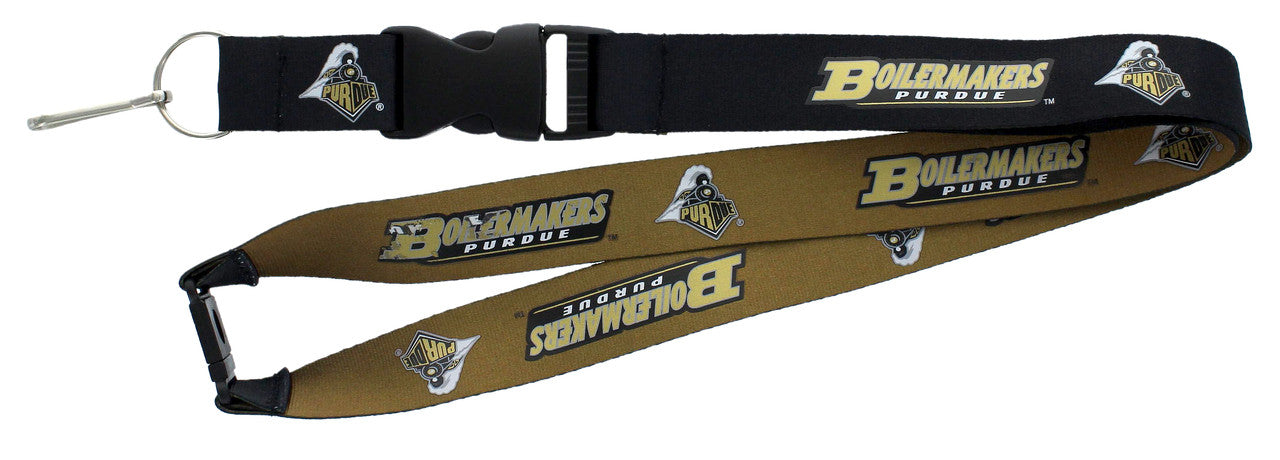 Purdue Boilermakers Lanyard Reversible - Sports Collectibles, Sports Memorabilia, Sports Fan Shop, Sports Gifts