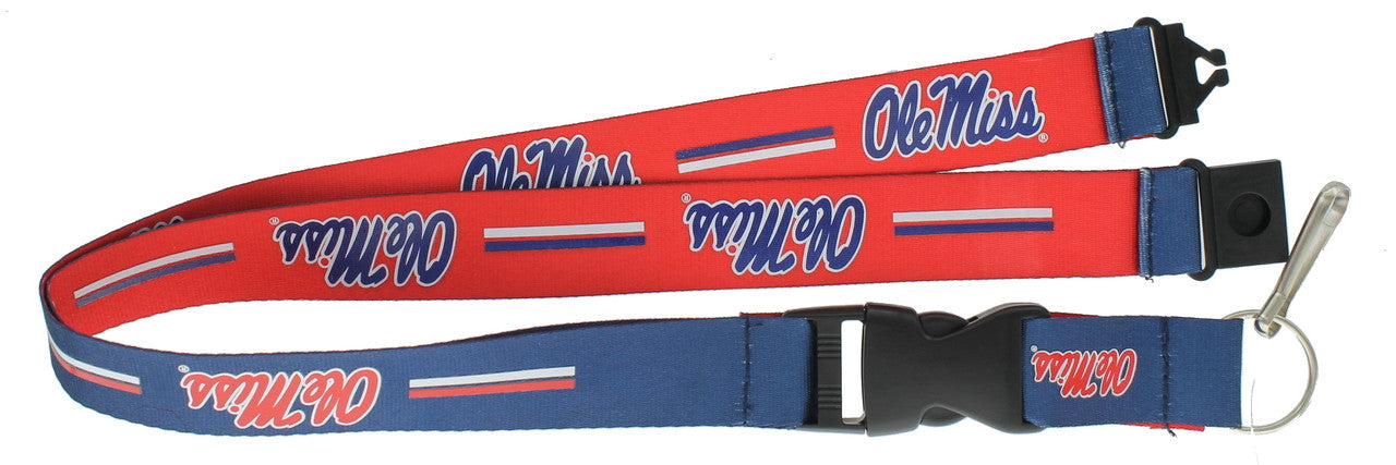 Mississippi Rebels Lanyard - Reversible - Special Order - Sports Collectibles, Sports Memorabilia, Sports Fan Shop, Sports Gifts