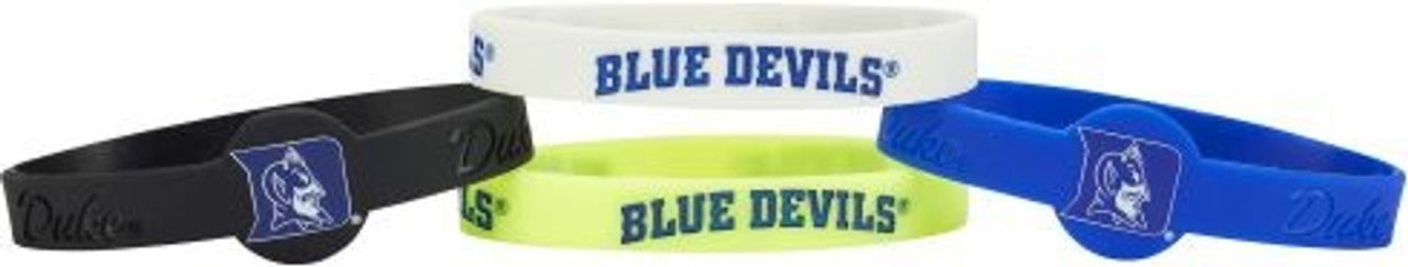 Duke Blue Devils Bracelets - 4 Pack Silicone - Special Order - Sports Collectibles, Sports Memorabilia, Sports Fan Shop, Sports Gifts