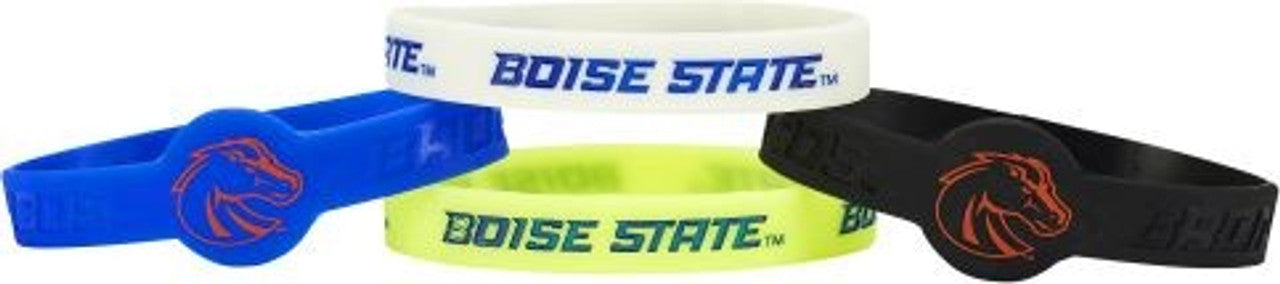 Boise State Broncos Bracelets - 4 Pack Silicone - Special Order - Sports Collectibles, Sports Memorabilia, Sports Fan Shop, Sports Gifts