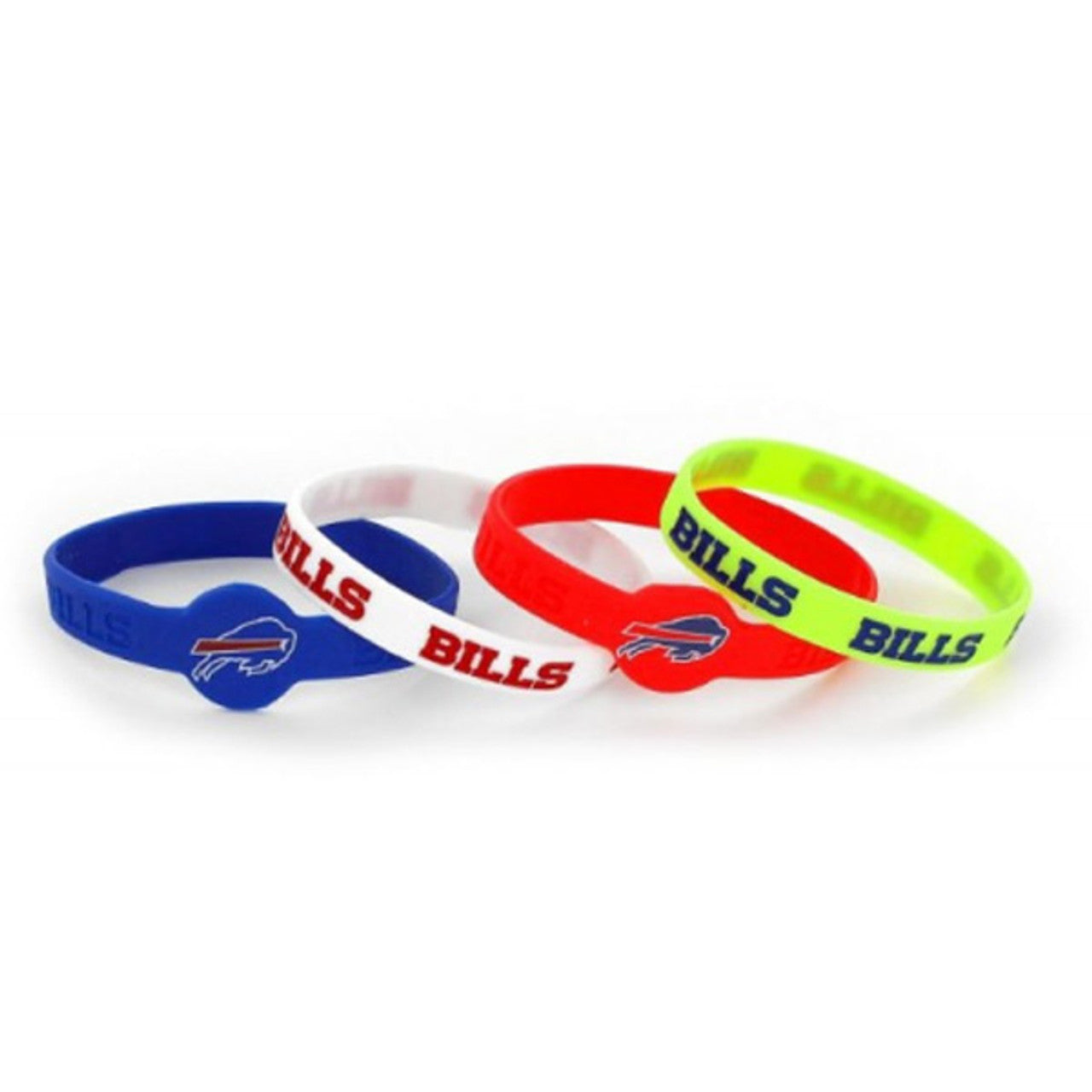 Buffalo Bills Bracelets 4 Pack Silicone - Special Order - Sports Collectibles, Sports Memorabilia, Sports Fan Shop, Sports Gifts