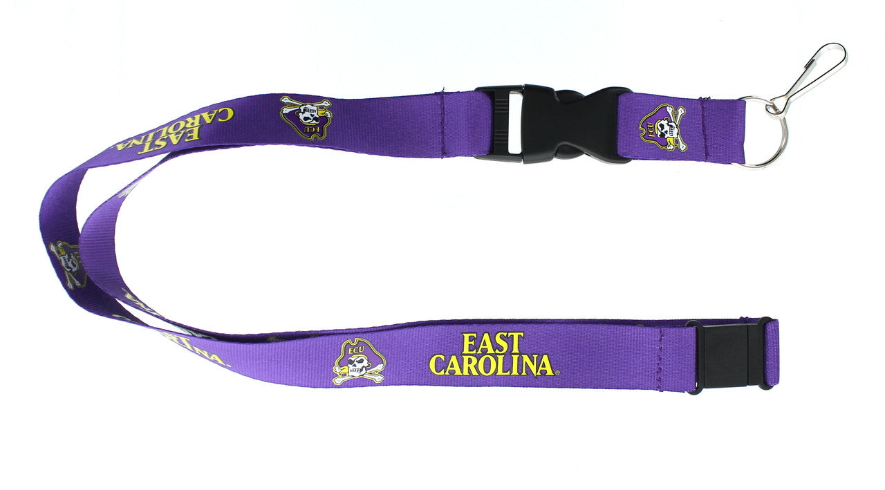 East Carolina Pirates Lanyard - Purple - Special Order - Sports Collectibles, Sports Memorabilia, Sports Fan Shop, Sports Gifts