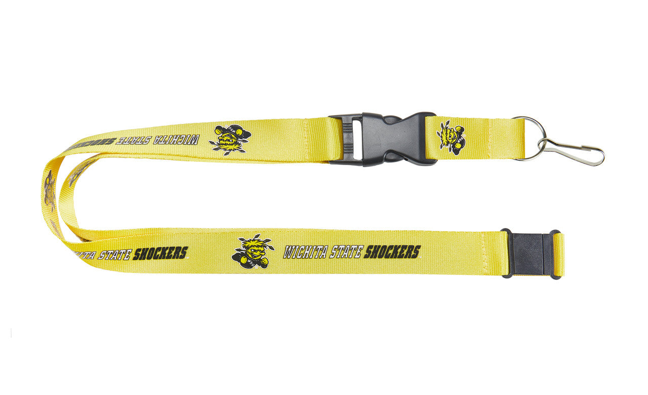 Wichita State Shockers Lanyard - Yellow - Sports Collectibles, Sports Memorabilia, Sports Fan Shop, Sports Gifts
