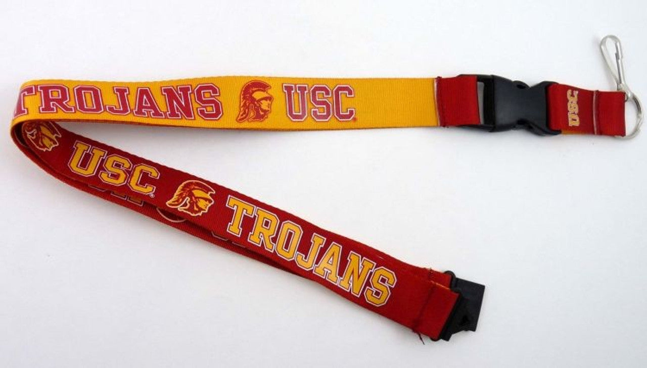USC Trojans Lanyard Reversible Red and Gold - Sports Collectibles, Sports Memorabilia, Sports Fan Shop, Sports Gifts