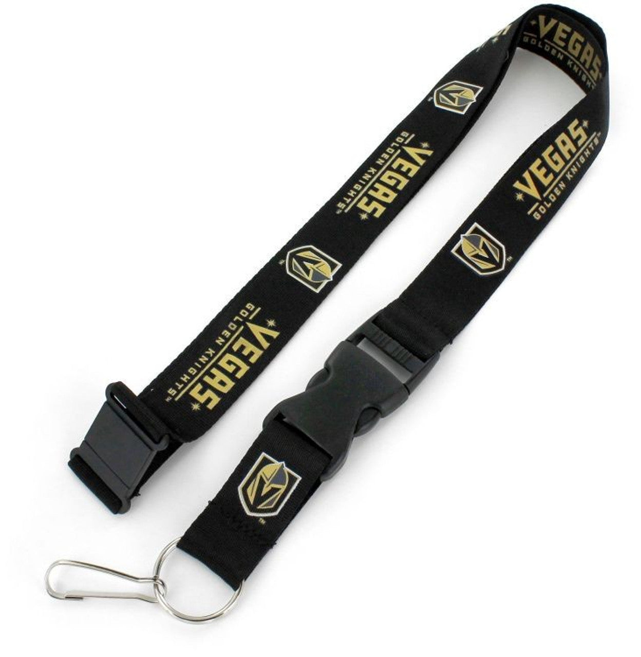 Vegas Golden Knights Lanyard Black - Sports Collectibles, Sports Memorabilia, Sports Fan Shop, Sports Gifts