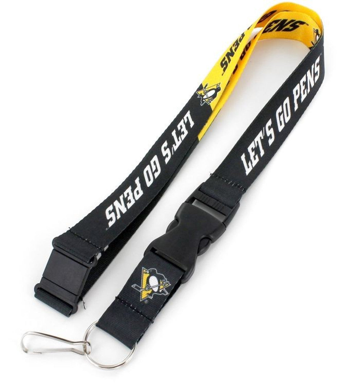Pittsburgh Penguins Lanyard Breakaway Style Slogan Design - Special Order - Sports Collectibles, Sports Memorabilia, Sports Fan Shop, Sports Gifts